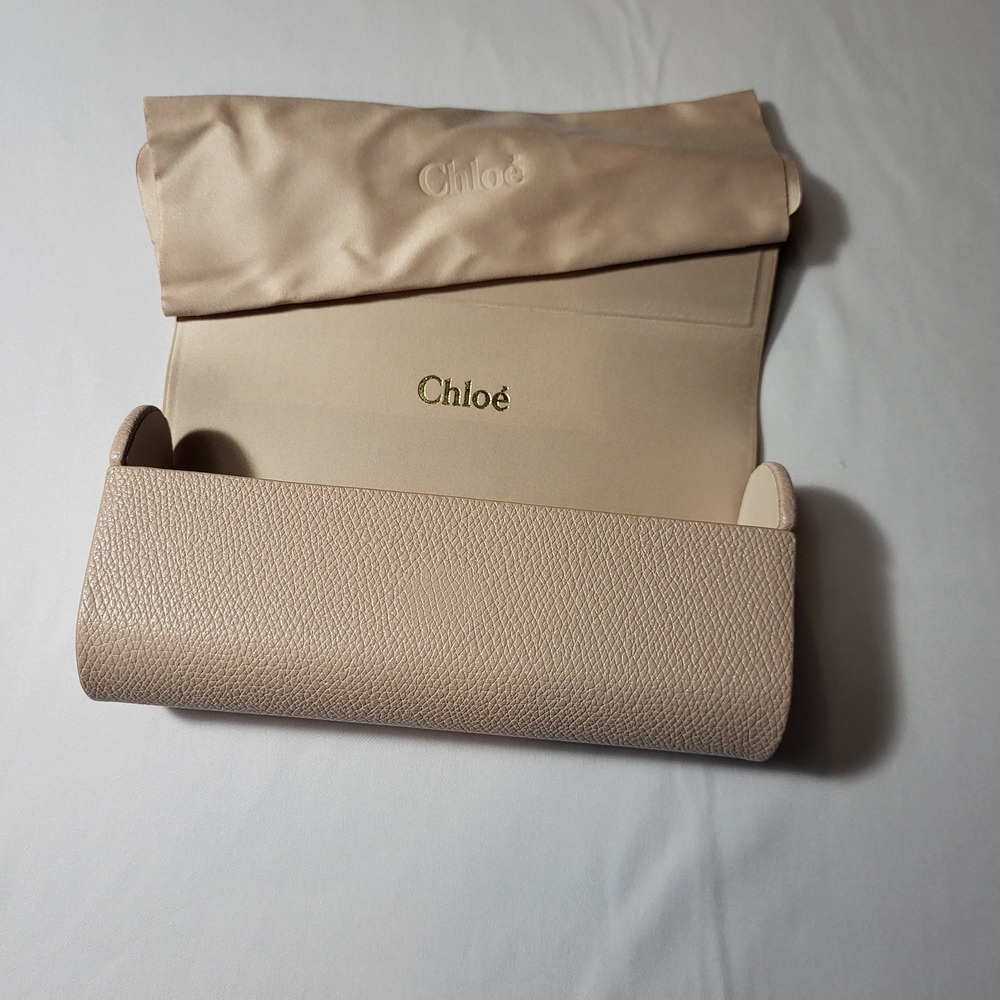 Original Chloe Beige Glasses Case. Only Case. New - Picture 2 of 3